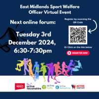 East Midlands Sport Welfare Forum (virtual event)